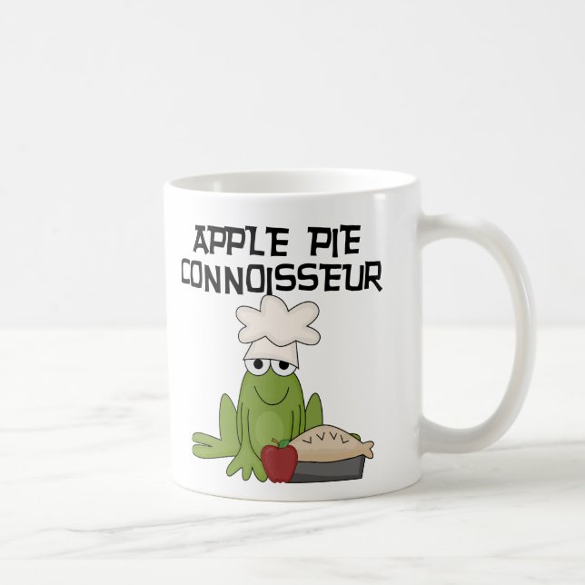 Taza De Café Camisetas y regalos de Apple Pie Connoisseur (Derecha)