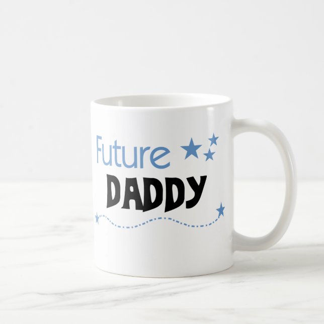 Taza De Café Camisetas y regalos de Future Daddy (Derecha)