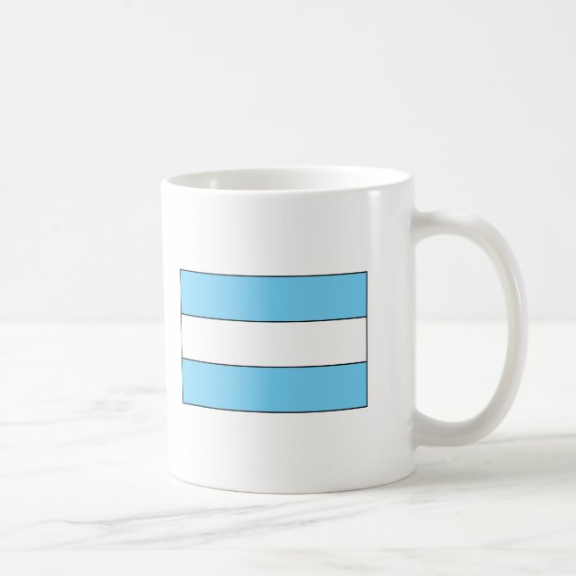 Taza De Café Camisetas y regalos de la bandera de Argentina (Derecha)