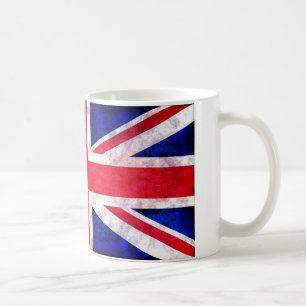 Taza De Café Camisetas y regalos del grunge de Union Jack