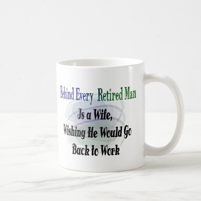 Taza De Café Camisetas y regalos divertidos del retiro (Derecha)