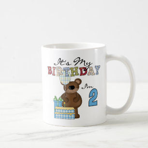 Taza De Café Camisetas y regalos para el segundo cumpleaños del