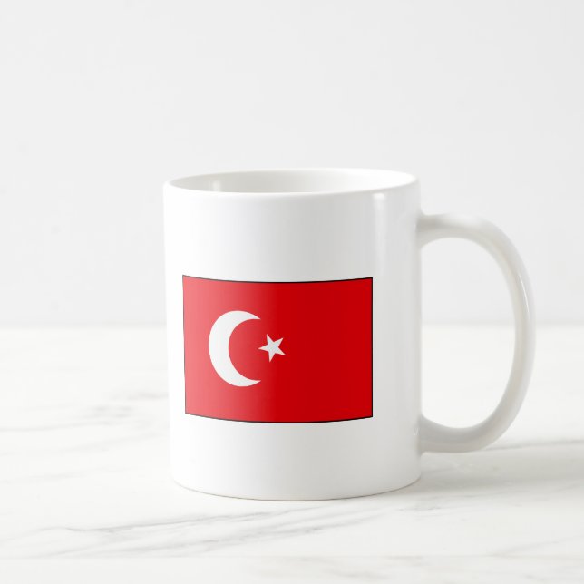 Taza De Café Camisetas y regalos turcos de la bandera (Derecha)