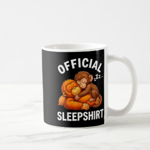 Taza De Café Camisón Animal Mono de Punch Lindo Abrazando Peluc
