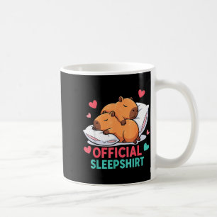 Taza De Café Camisón Oficial de Capybara Lindo Camisón Acogedor
