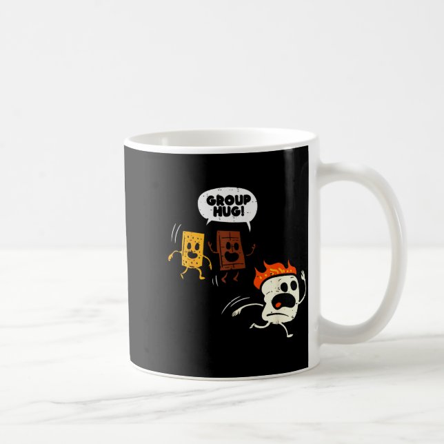 Taza De Café Camng Group Hug Smores Funny Marshmallow Men Women (Derecha)