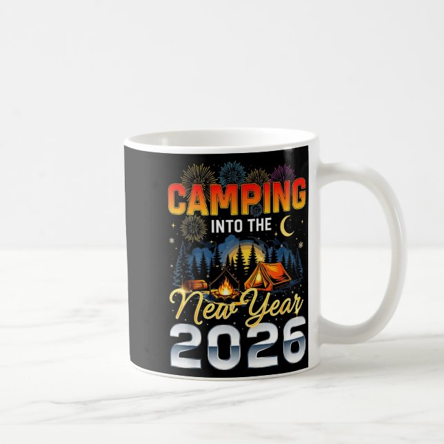 Taza De Café Camng Into The New Year 2026 Fireworks Outdoor Vib (Derecha)