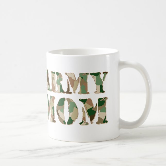 Taza De Café Camo de la mamá del ejército (Derecha)