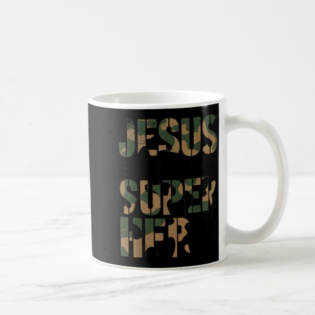 Taza De Café Camo Jesus Is My Superhero Toddler Boys Camouflage (Derecha)