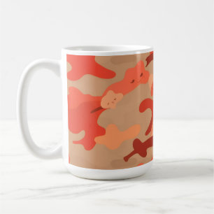 Taza De Café Camo rojo