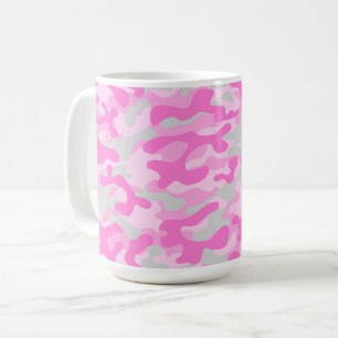 Taza De Café Camo Rosa