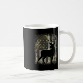 Taza De Café Camo Us Flag Deer Elk Buck Caza Camuflaje