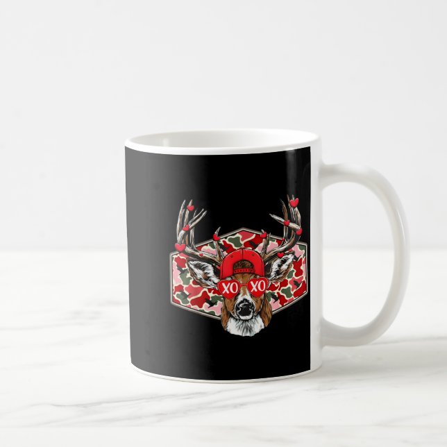 Taza De Café Camo Xoxo Valentine Buck Deer Hunting Season Famil (Derecha)