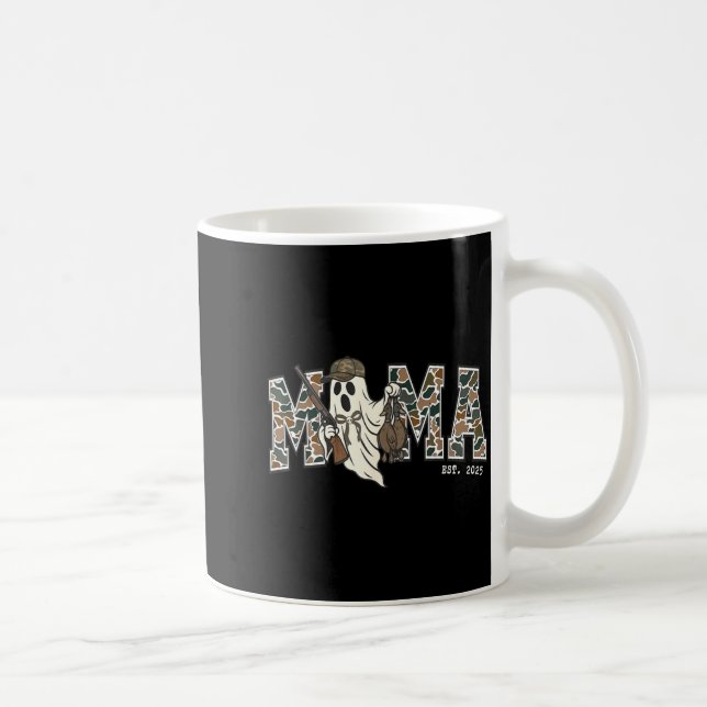 Taza De Café Camouflage Mallard Duck Retro Camo Hunting Mama Ha (Derecha)