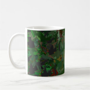 Taza De Café Camouflage Pixels Woods
