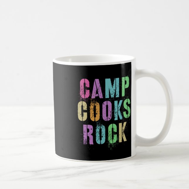 Taza De Café Camp Cooks Rocks Funny Chef Chef Campground Campsi (Derecha)