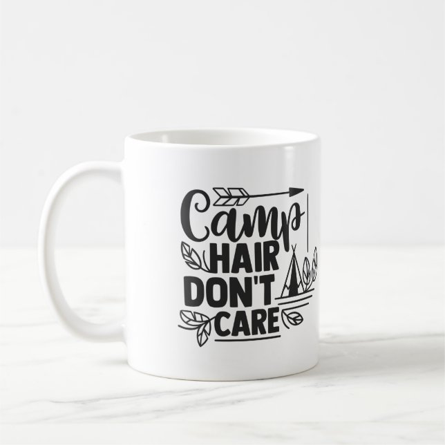 Taza De Café Camp Hair no le importa (Izquierda)
