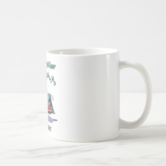 Taza De Café Campamento de gotas de lluvia (Derecha)