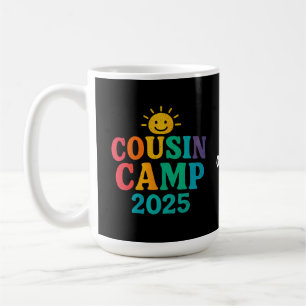 Taza De Café Campamento de Primos 2025 Campamento de divertidos