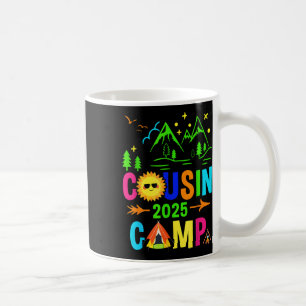 Taza De Café Campamento de primos 2025 Campamento de fogata Vac