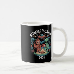 Taza De Café Campamento de Verano para Niños 2026 Alien Bigfoot