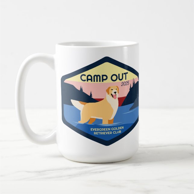 Taza De Café Campamento fuera 2025 Golden Mug (Izquierda)