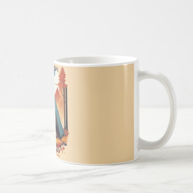 Taza De Café Campamento más, preocupación menos