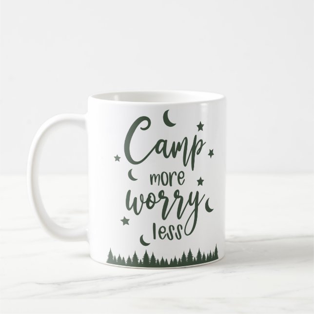 Taza De Café Campamento más preocupación menos (Izquierda)