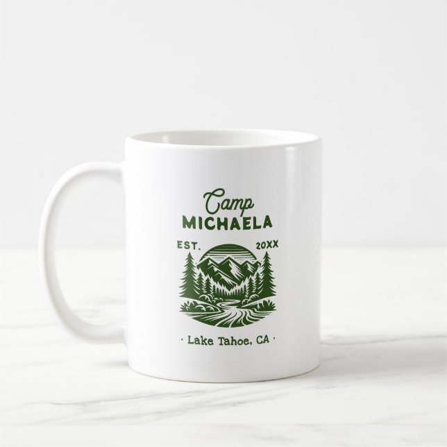 Taza De Café Campamento Solterona Retro (Izquierda)