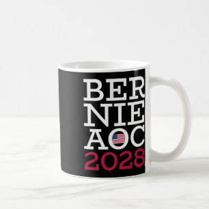 Taza De Café Campaña Bernie Aoc 2028 - Luchar contra el patriot