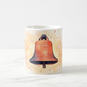 Taza De Café campana de bronce o cobre con estrellas brillantes