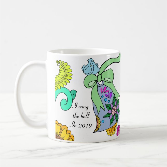 Taza De Café Campana de la cinta del linfoma folicular  (Izquierda)