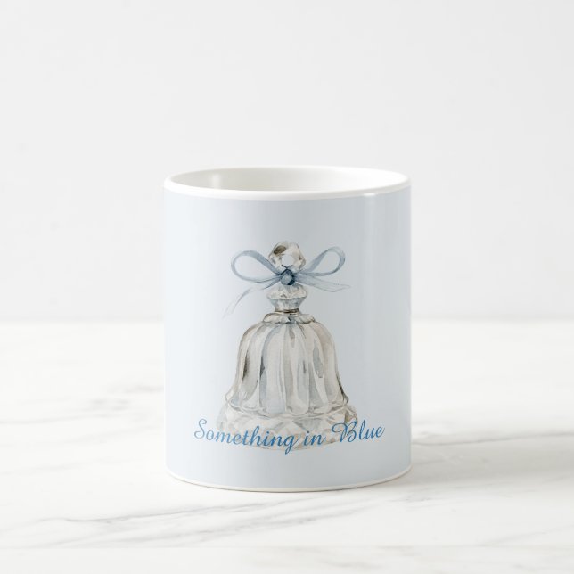 Taza De Café Campana de Lazo Azul (Centro)