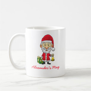 Taza De Café Campana de Navidad con Santa