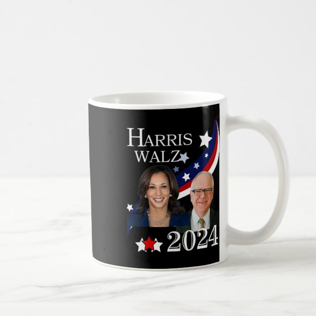 Taza De Café Campaña electoral presidencial 2024 en Kamala (Derecha)