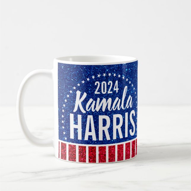 Taza De Café Campaña Kamala Harris Patriotic Coffee Mug 2024 (Izquierda)