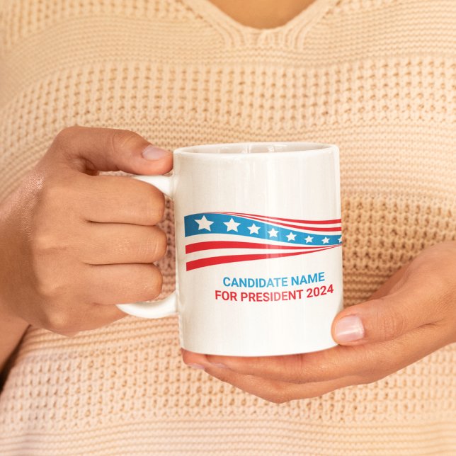 Taza De Café Campaña política personalizado Elección de la band (Subido por el creador)