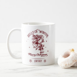 Taza De Café Campanas de Navidad Vintage de Invierno