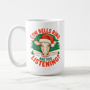 Taza De Café Campanas de Vaca Suenan ¿Estás Escuchando? Vaca Di