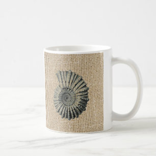 Taza De Café campanilla de moda costera de burlap en french