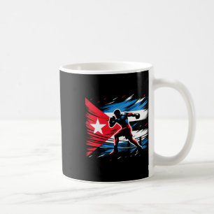 Taza De Café Campeón de boxeo cubano lucha contra el arte