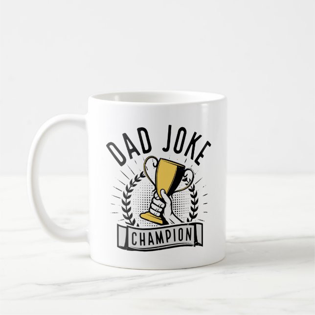 Taza De Café Campeón de Chiste de papá (Izquierda)