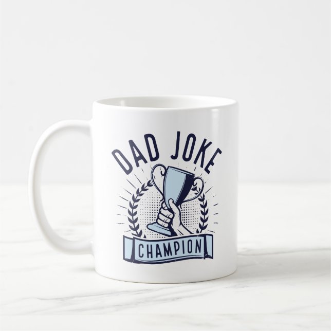 Taza De Café Campeón de Chiste de papá (Izquierda)