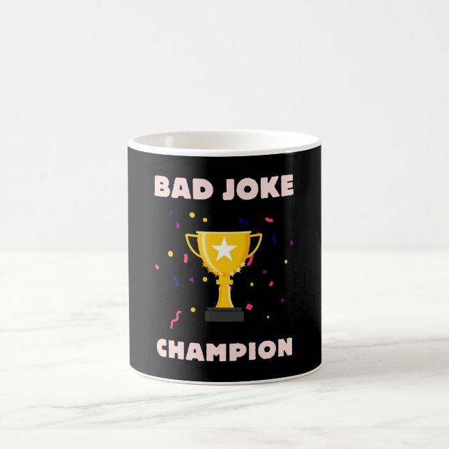 Taza De Café Campeón de chistes malos (Centro)