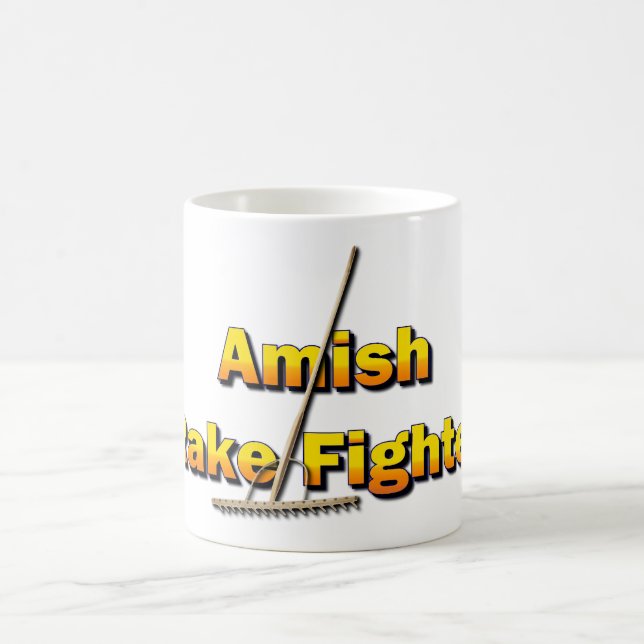 Taza De Café Campeón de la lucha contra el Amish Rake (Centro)