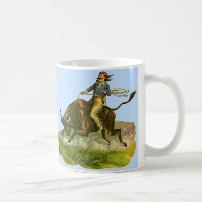 Taza De Café Campeón de toros de vaquero de Victoria (Derecha)