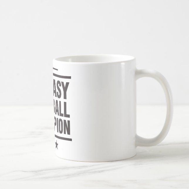 Taza De Café ¡Campeón del fútbol de la fantasía! (Derecha)