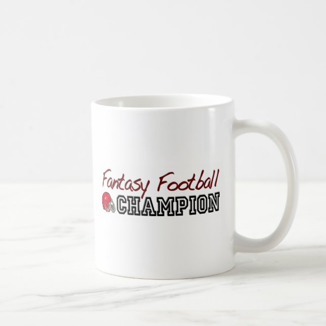 Taza De Café Campeón del fútbol de la fantasía (Derecha)