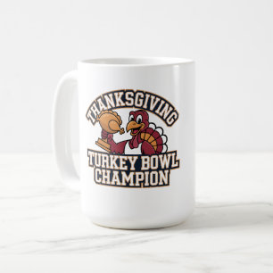 Taza De Café Campeón del Tazón de Pavo Comida Divertida de Fútb