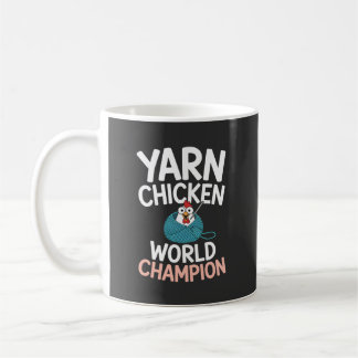 Taza De Café Campeón Mundial de Pollo de Hilo de Dibujos Animad
